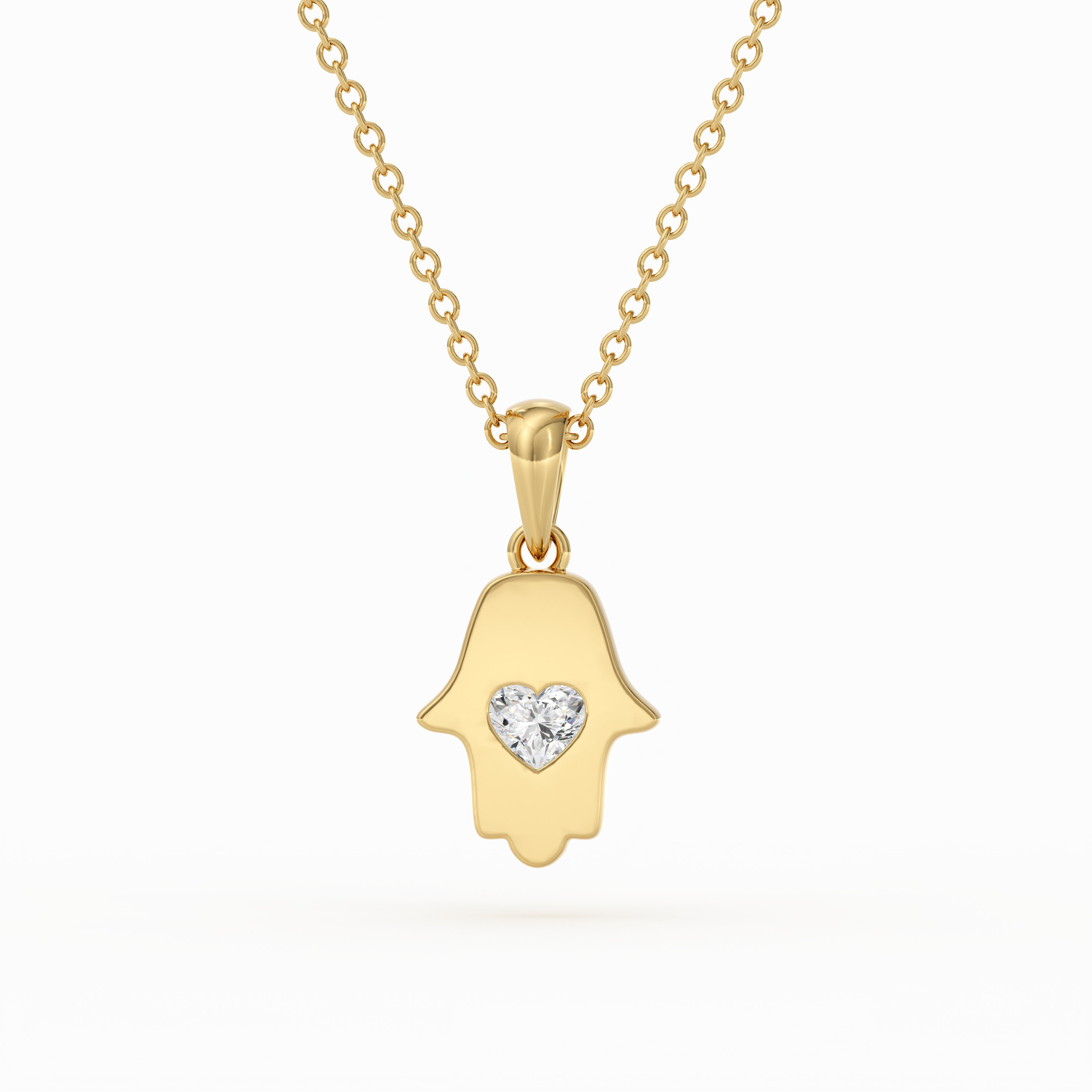 Hamsa Diamond Necklace