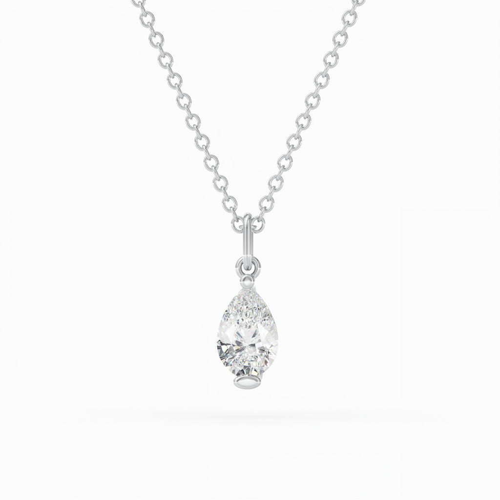 Pear Diamond Pendant