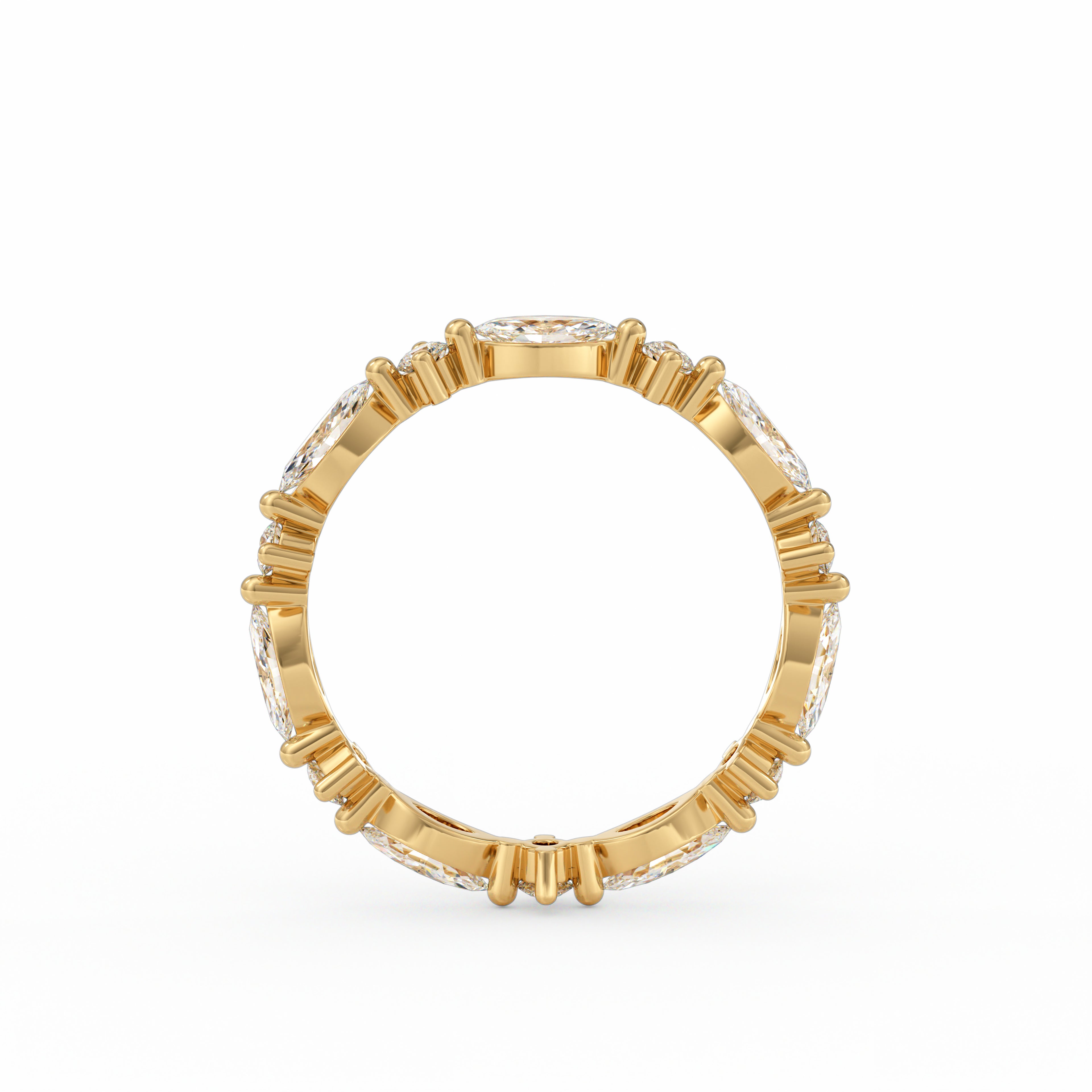 Round & Marquise Diamonds Ring