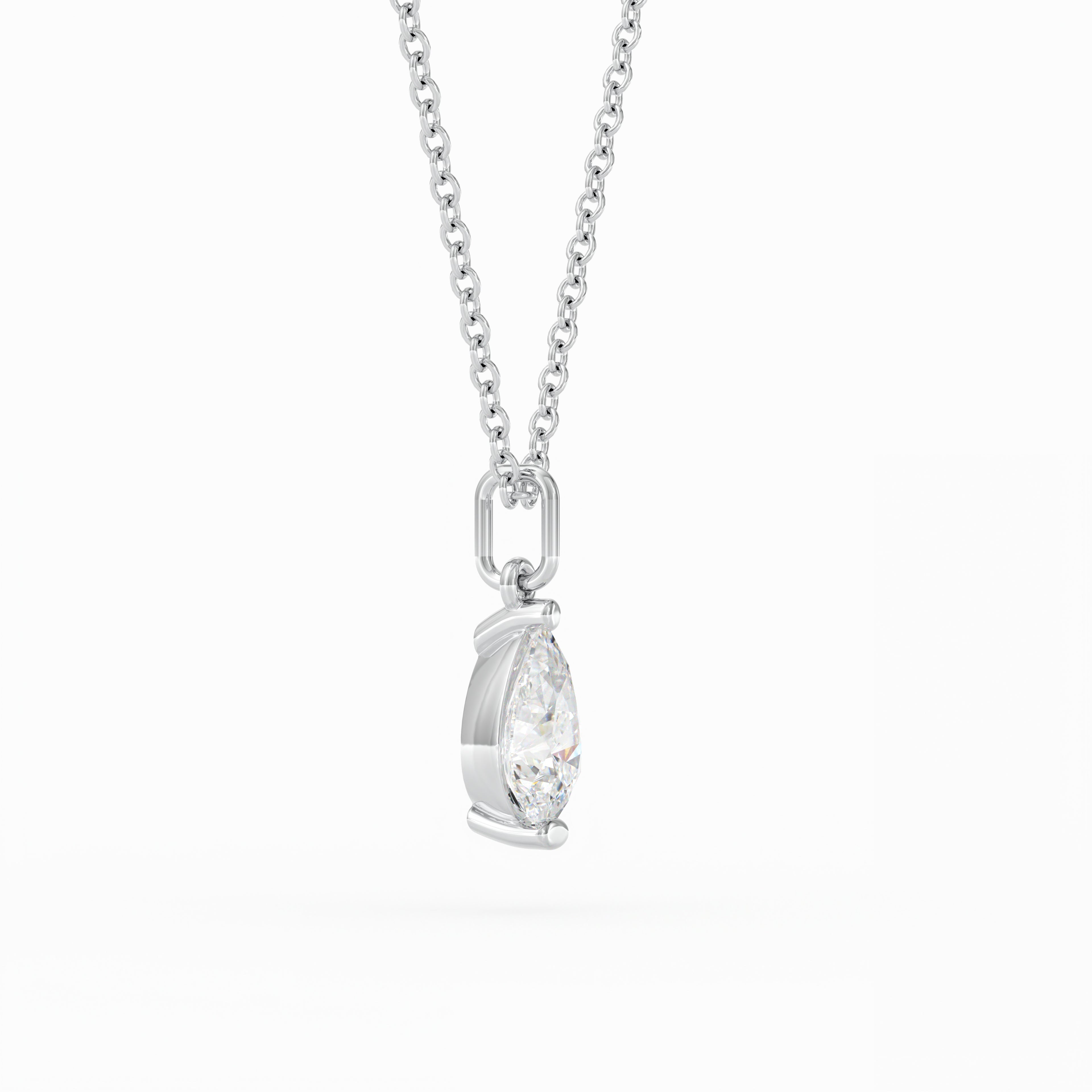 Pear Diamond Pendant