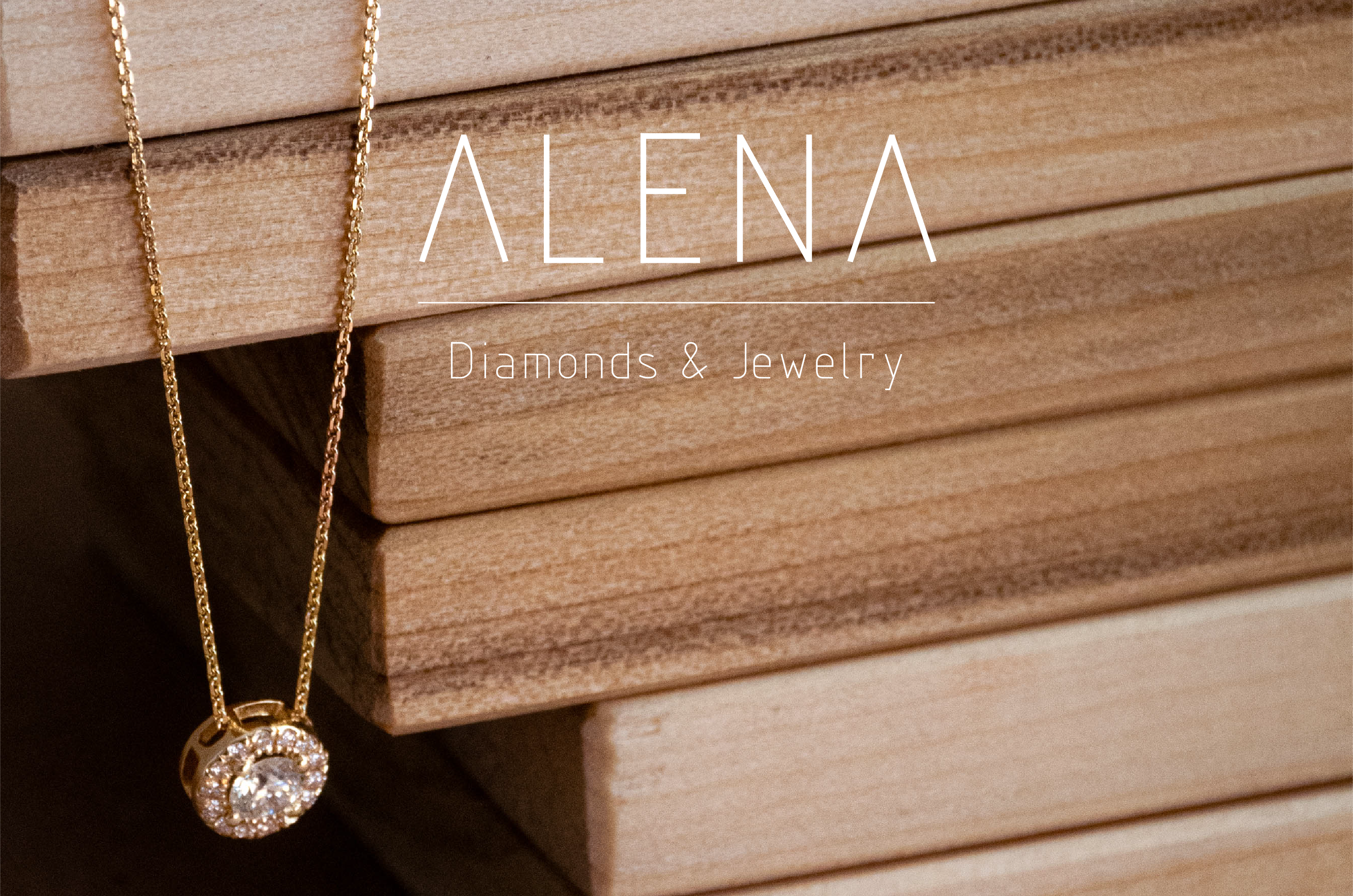 Classic halo diamond necklace image 6