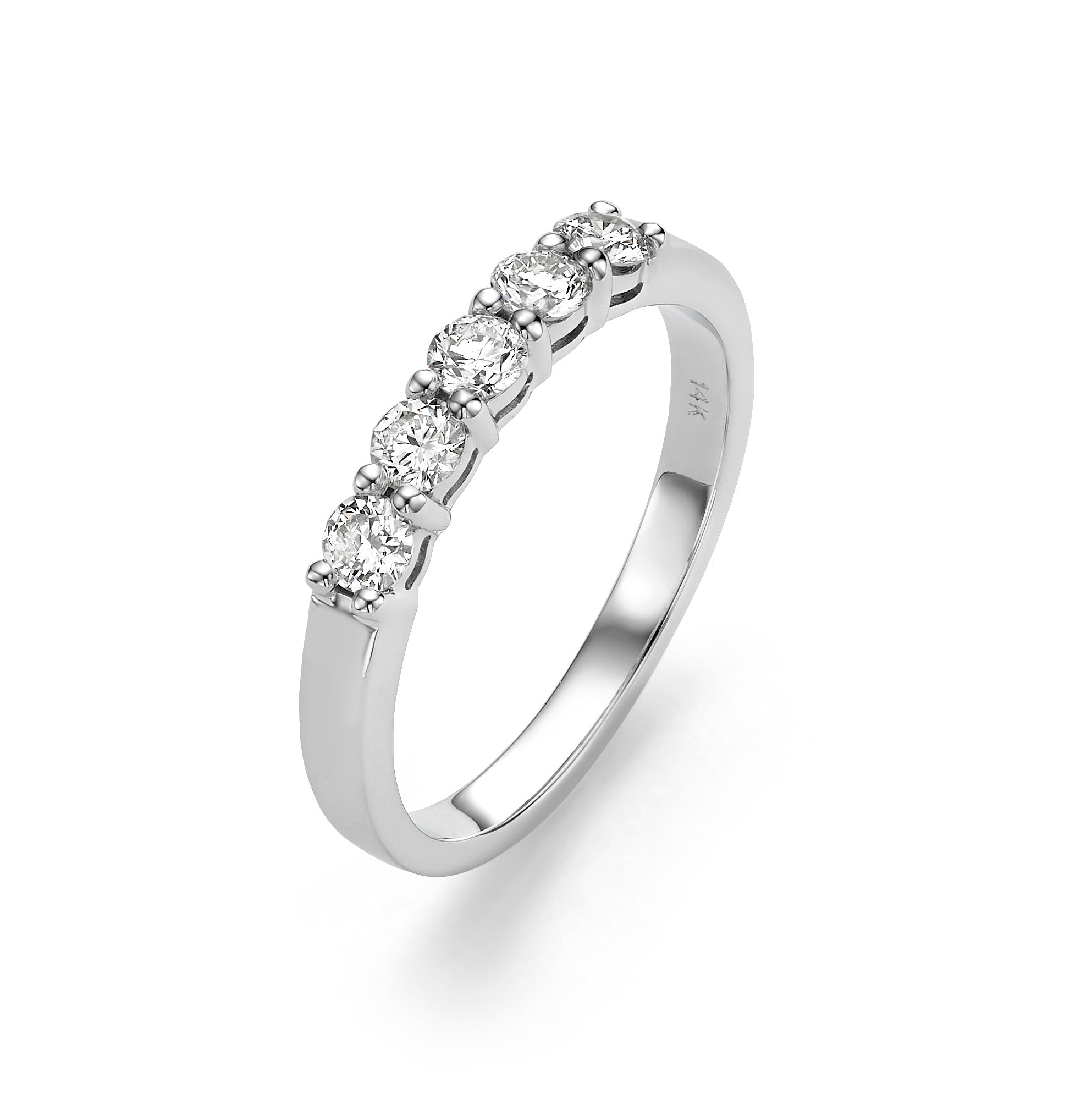 Five stone diamond ring
