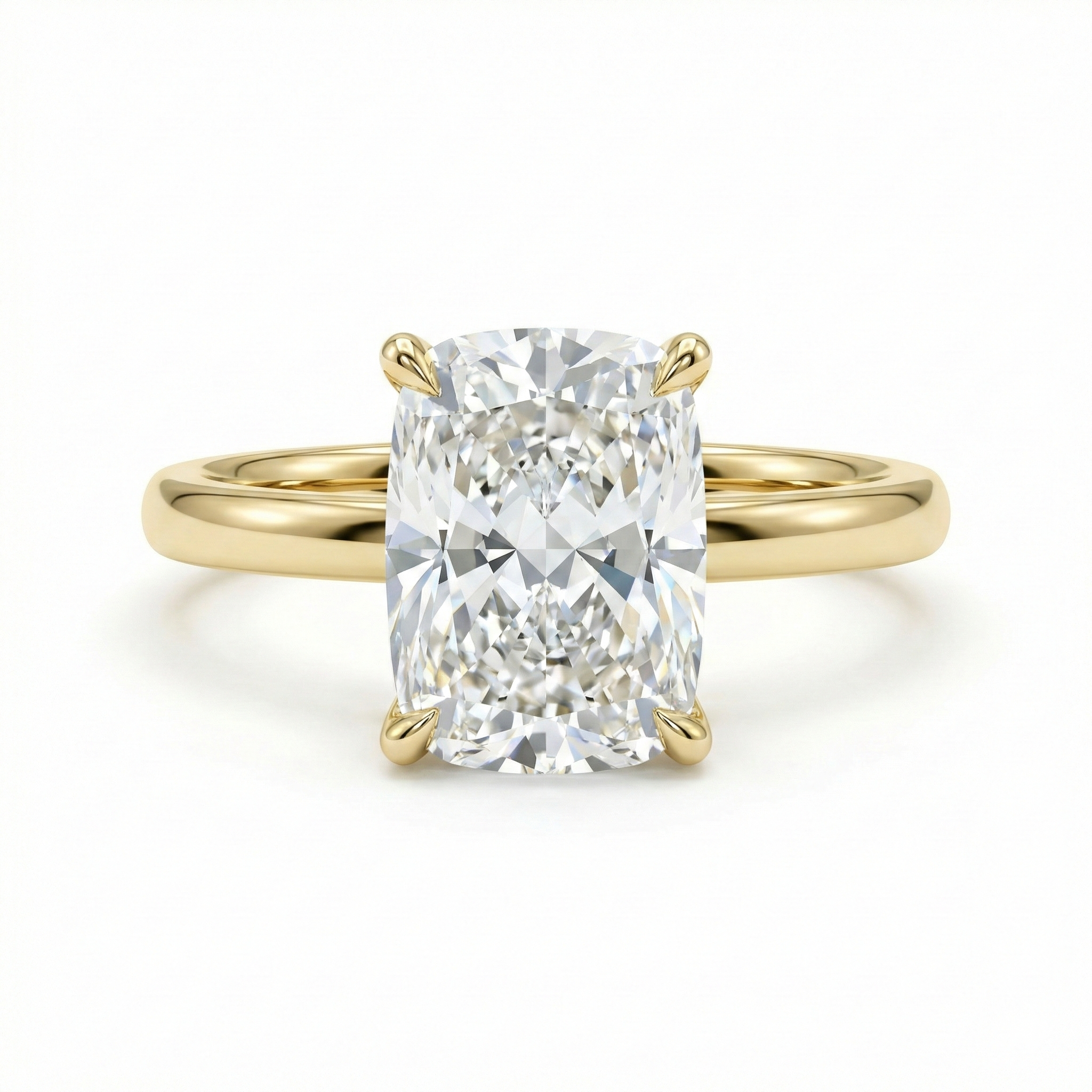 Cushion Solitaire Ring