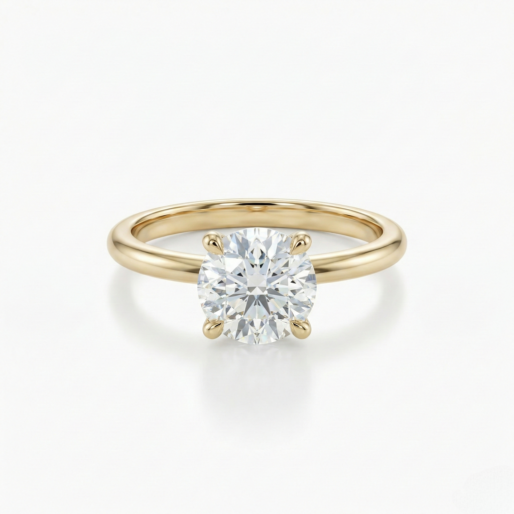 Round Solitaire Diamond Ring
