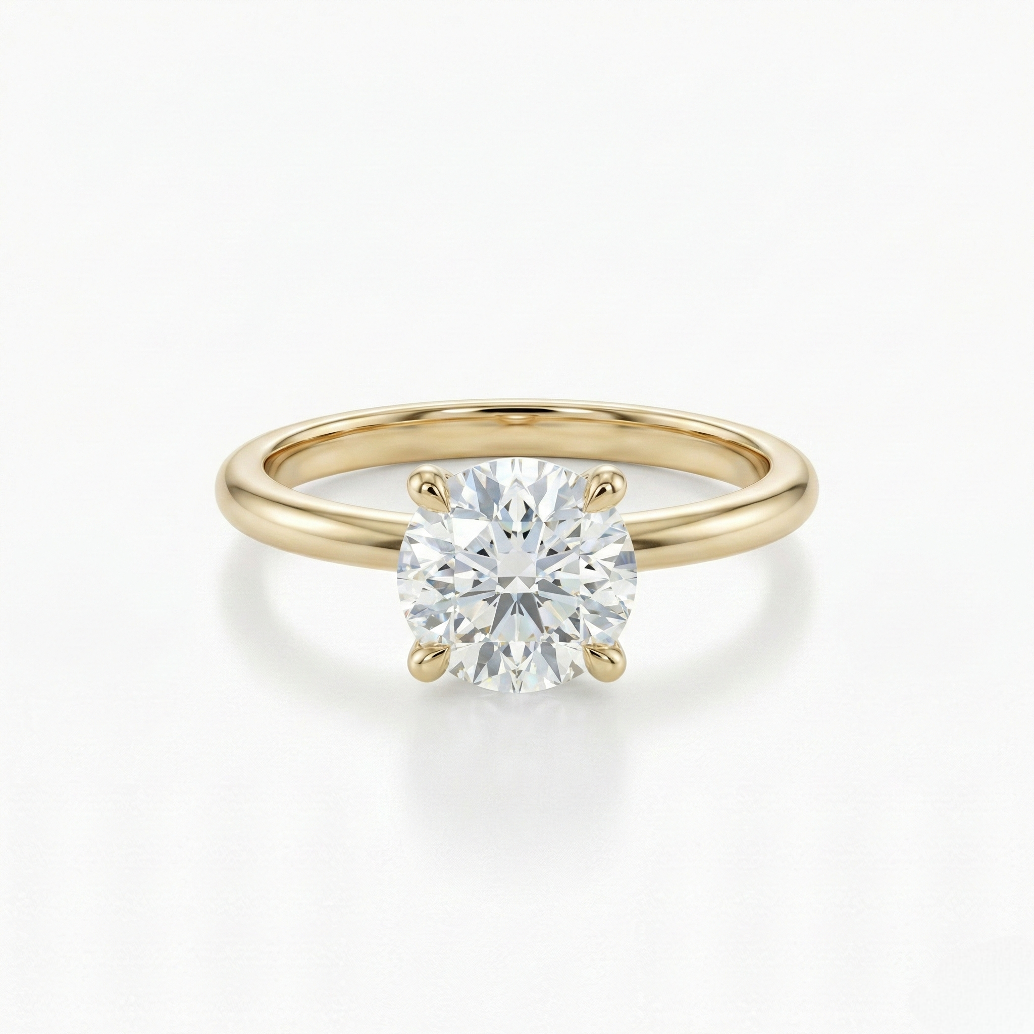 Round Solitaire Diamond Ring