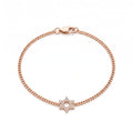 Diamond Star of David Bracelet