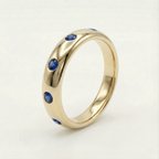 Bezel Sapphire Eternity Ring