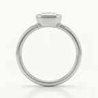Emerald Cut Bezel Ring