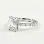 Emerald-cut Diamond Ring