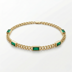 Emerald Baguette Bracelet
