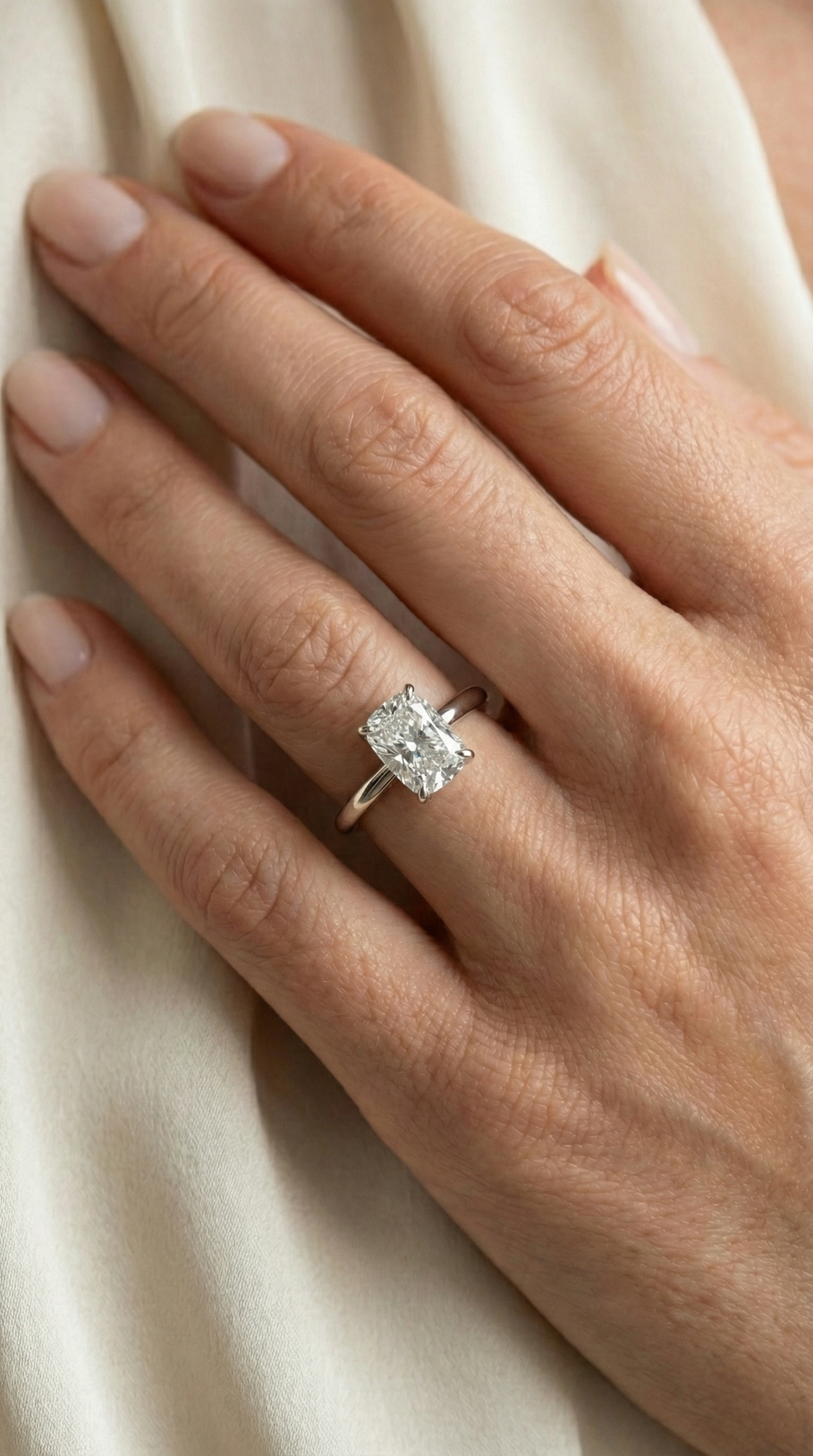 Cushion Solitaire Ring