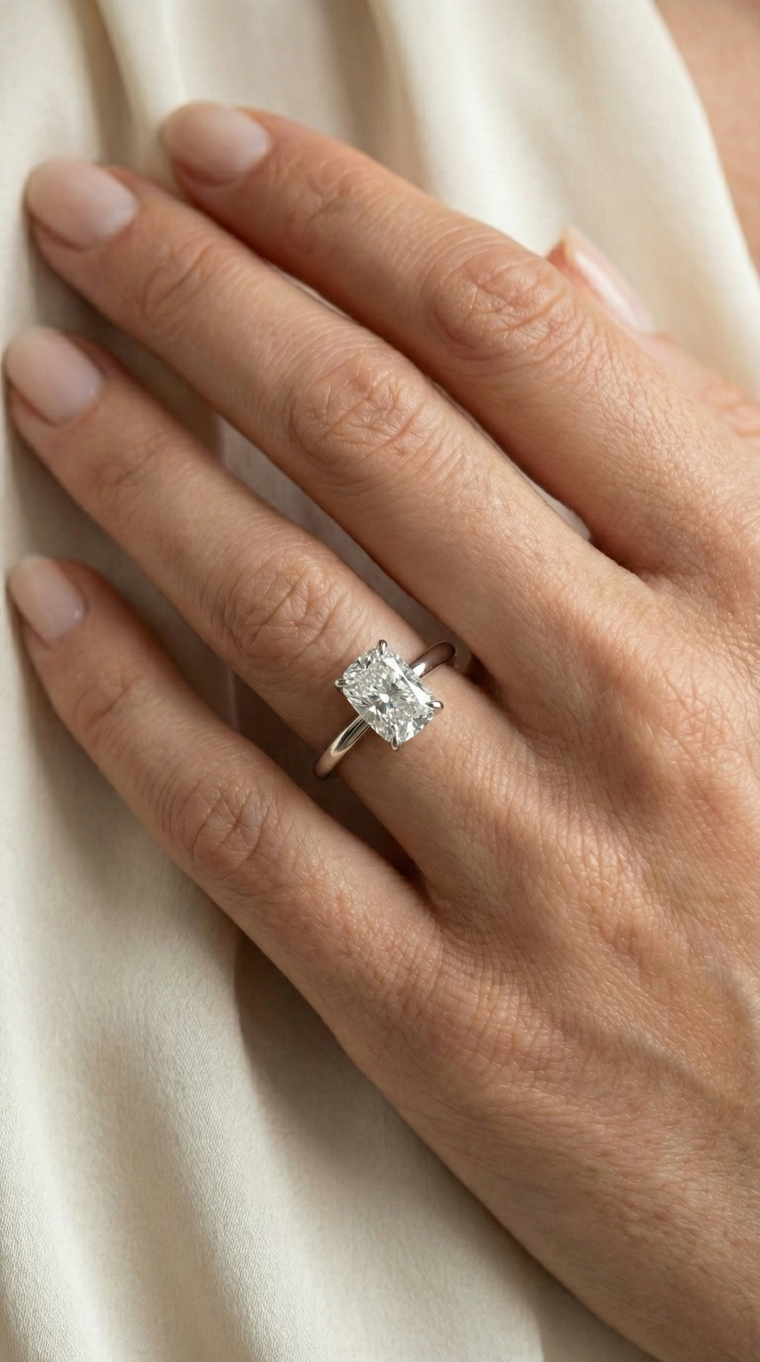 Cushion Solitaire Ring