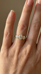 Oval Degrade Diamonds Ring