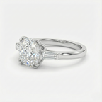 Cushion & Tapered Baguette Ring