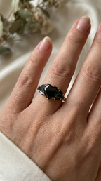 Black Heart Statement Diamond Ring