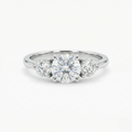 Three Stone Round Diamond Ring