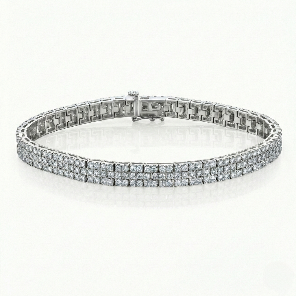3 Row Diamonds Bracelet