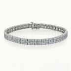 3 Row Diamonds Bracelet