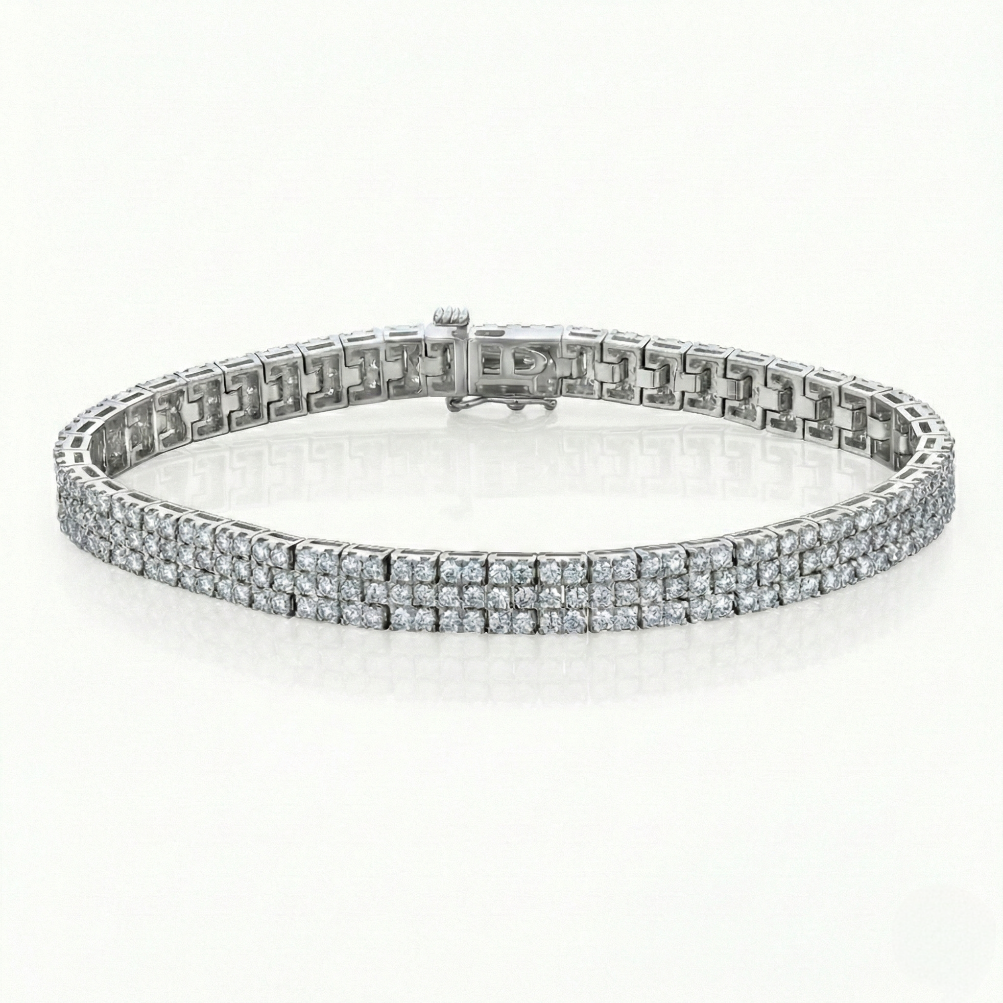 3 Row Diamonds Bracelet