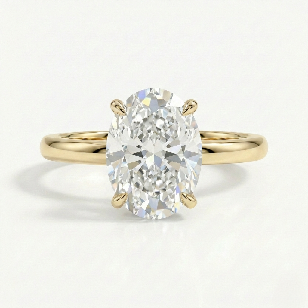 Oval Solitaire Ring