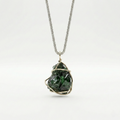 Handcrafted Raw Emerald Pendant