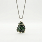 Handcrafted Raw Emerald Pendant