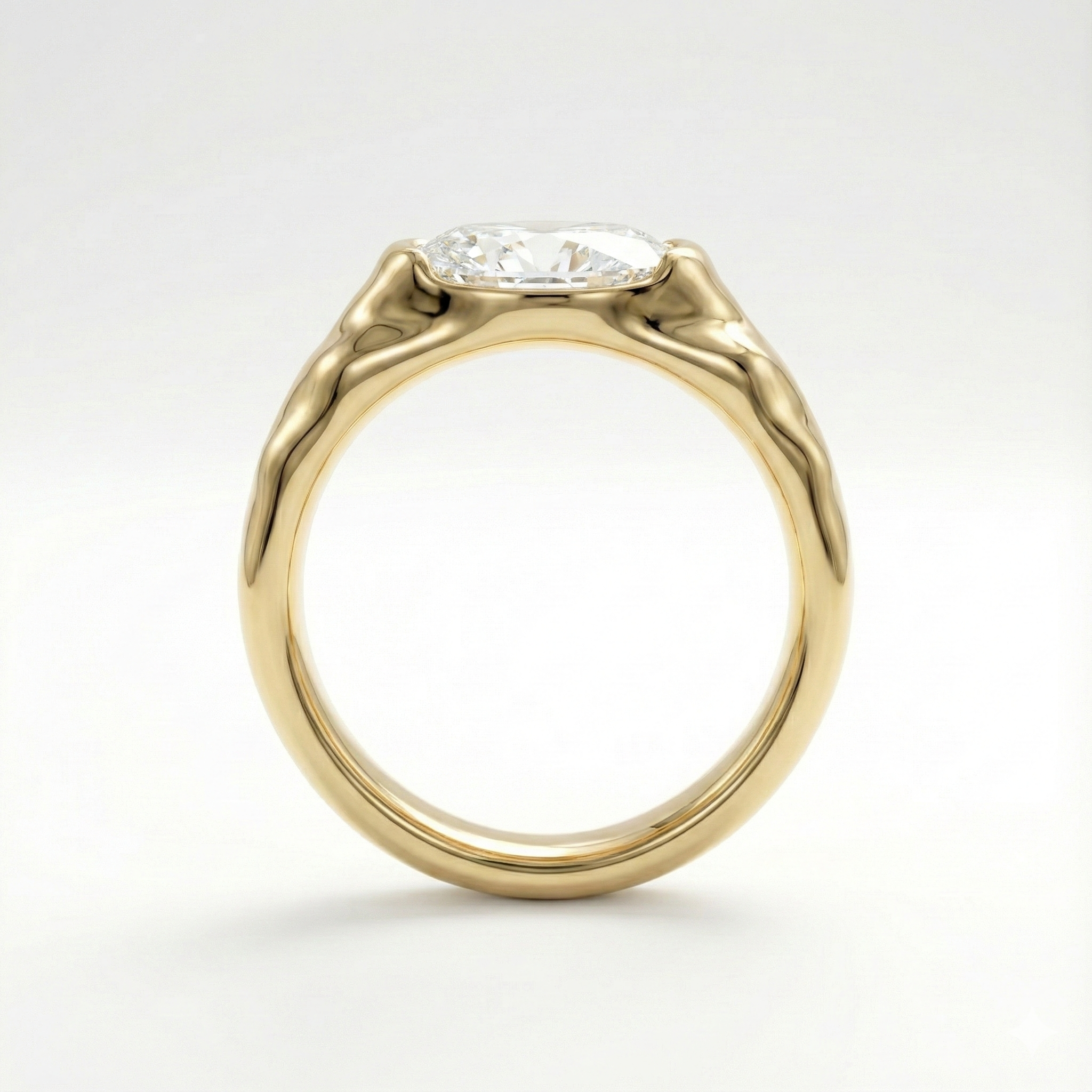 Volcano Oval Diamond Ring