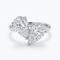 Twin Pear Diamond Ring