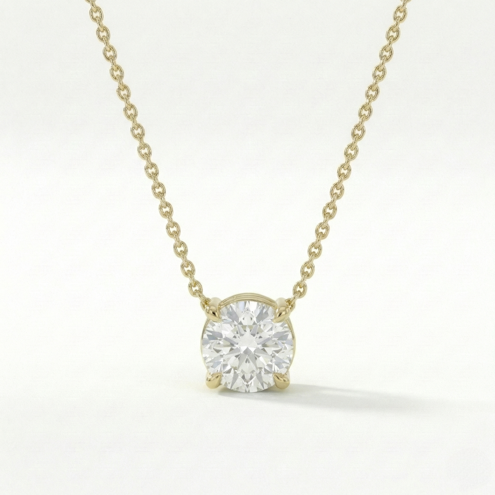 Round Solitaire pendant