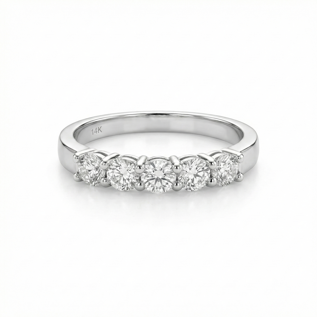 Five stone diamond ring