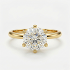 6 Prongs Solitaire Ring