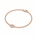 Diamond Star of David Bracelet