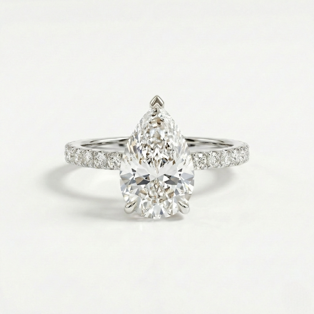 Pear Diamond Ring