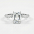 Emerald-cut Diamond Ring