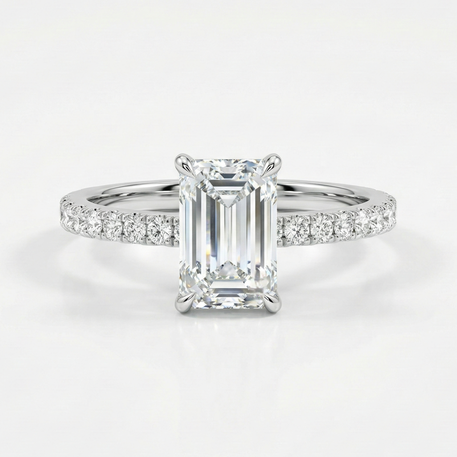 Emerald-cut Diamond Ring
