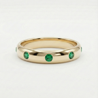 Bezel Emerald Eternity Ring