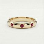 Bezel Ruby Eternity Ring