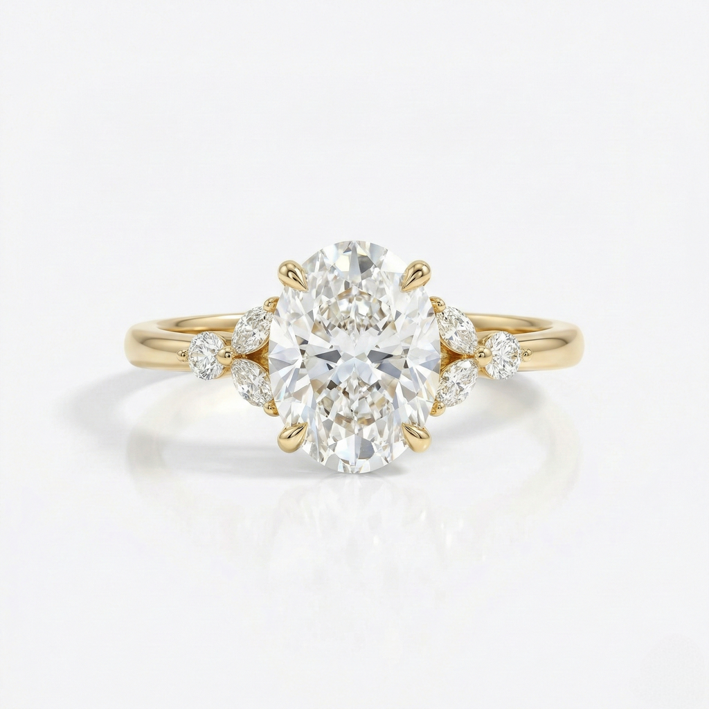 Oval & Marquise Diamond Ring