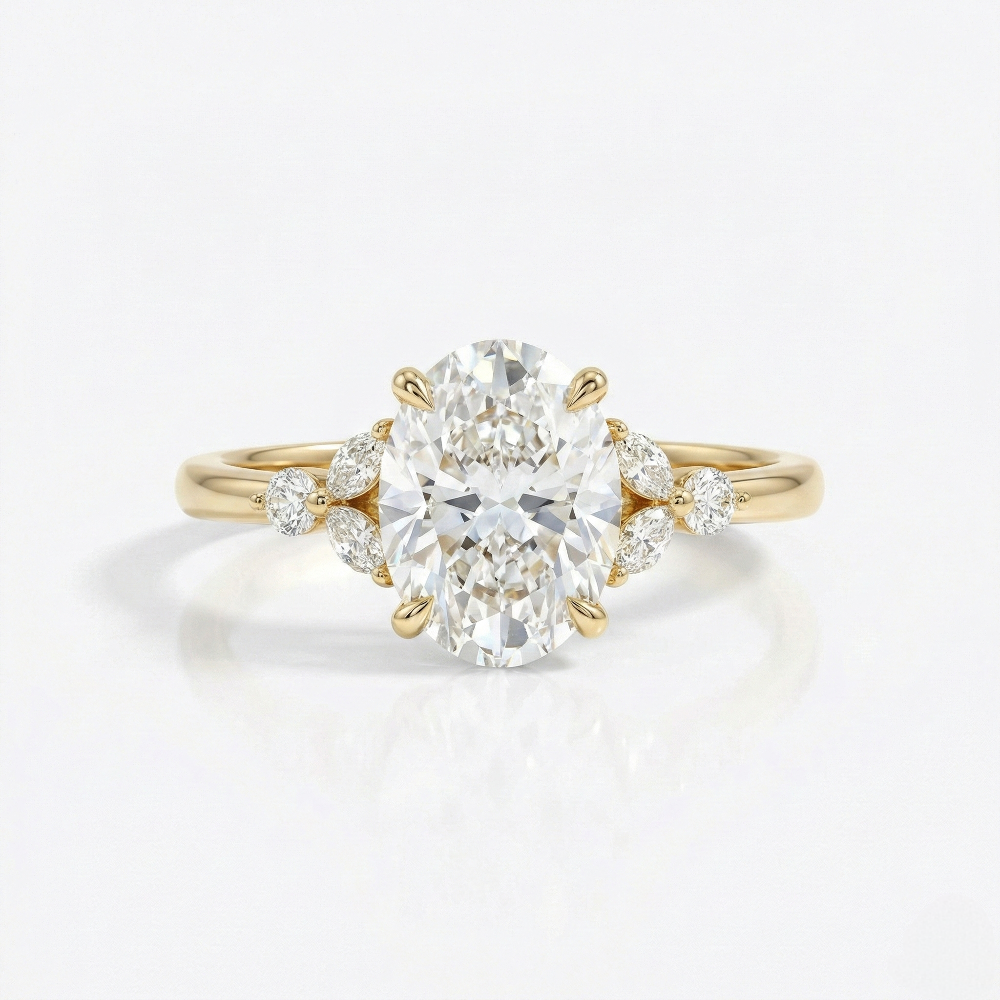 Oval & Marquise Diamond Ring