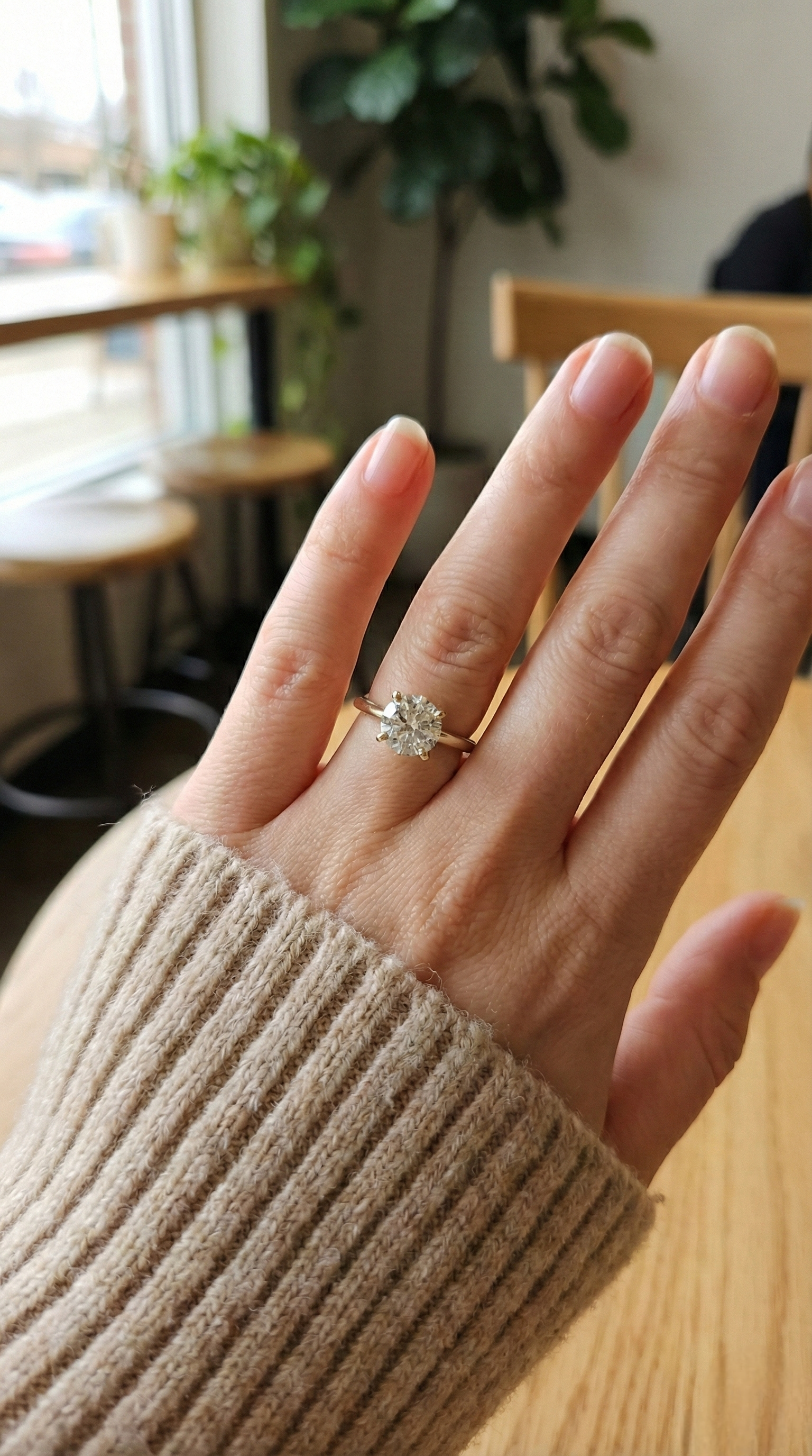 Round Solitaire Diamond Ring