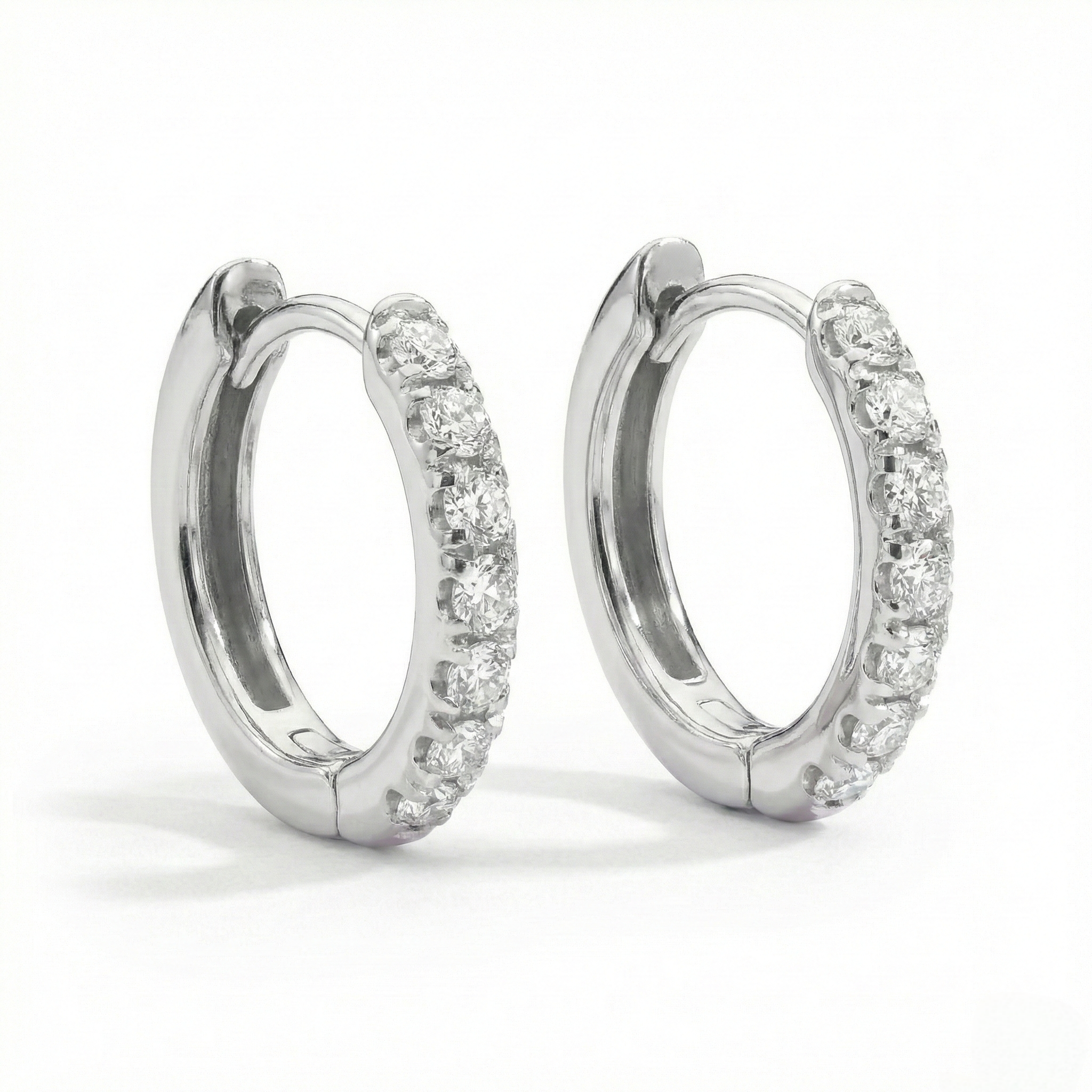 Hoop Diamonds Earrings