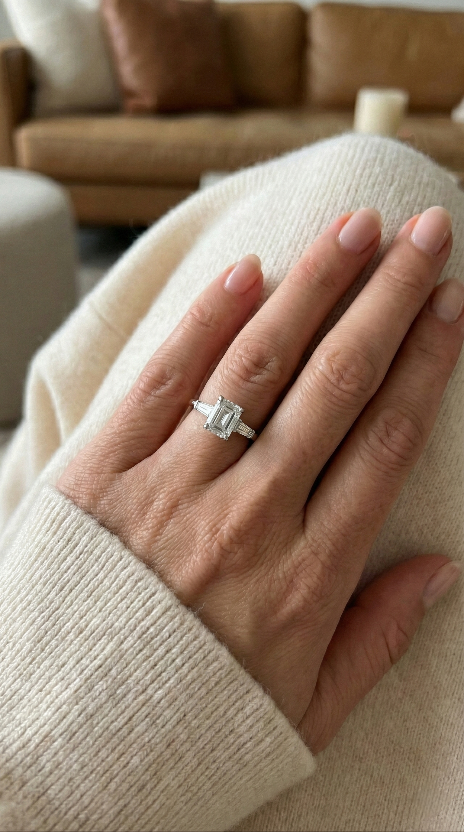 Emerald & Tepper Diamonds Ring