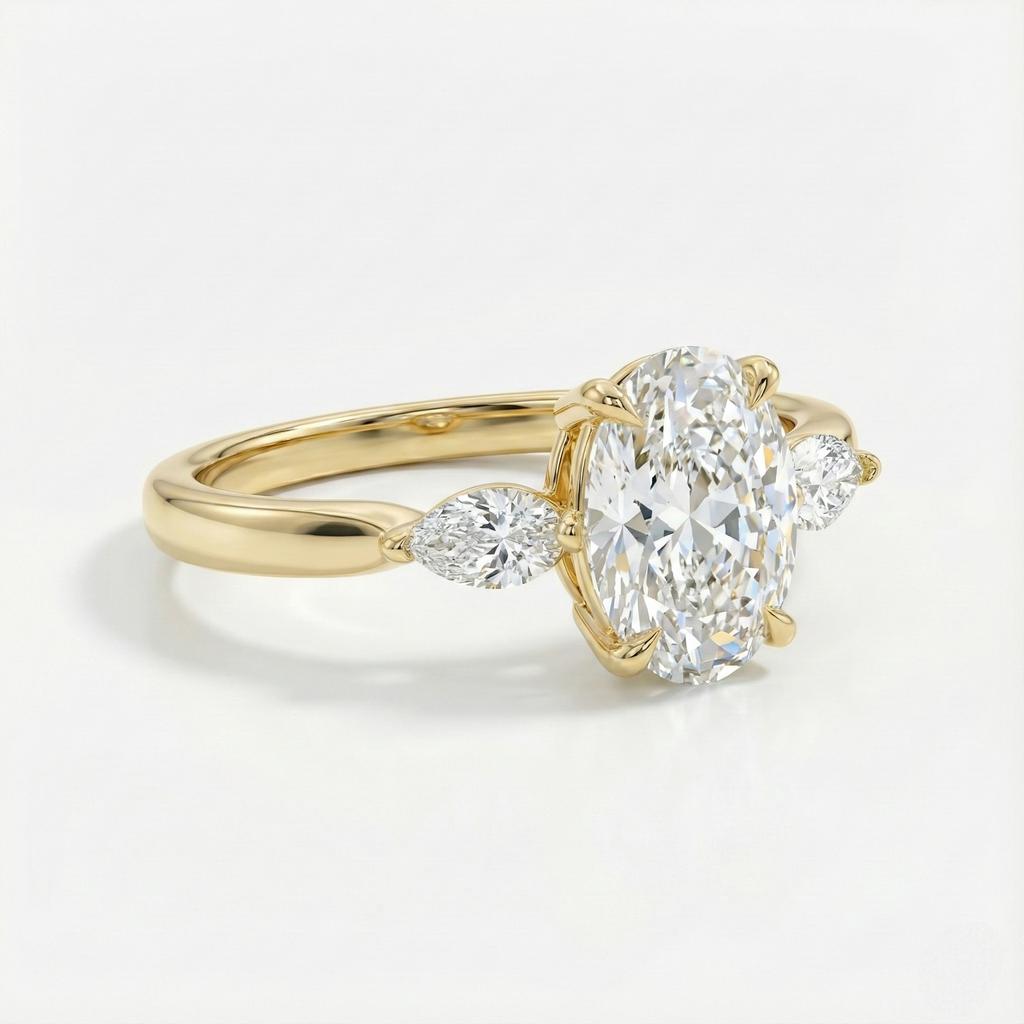 Oval & Marquise Diamonds Ring
