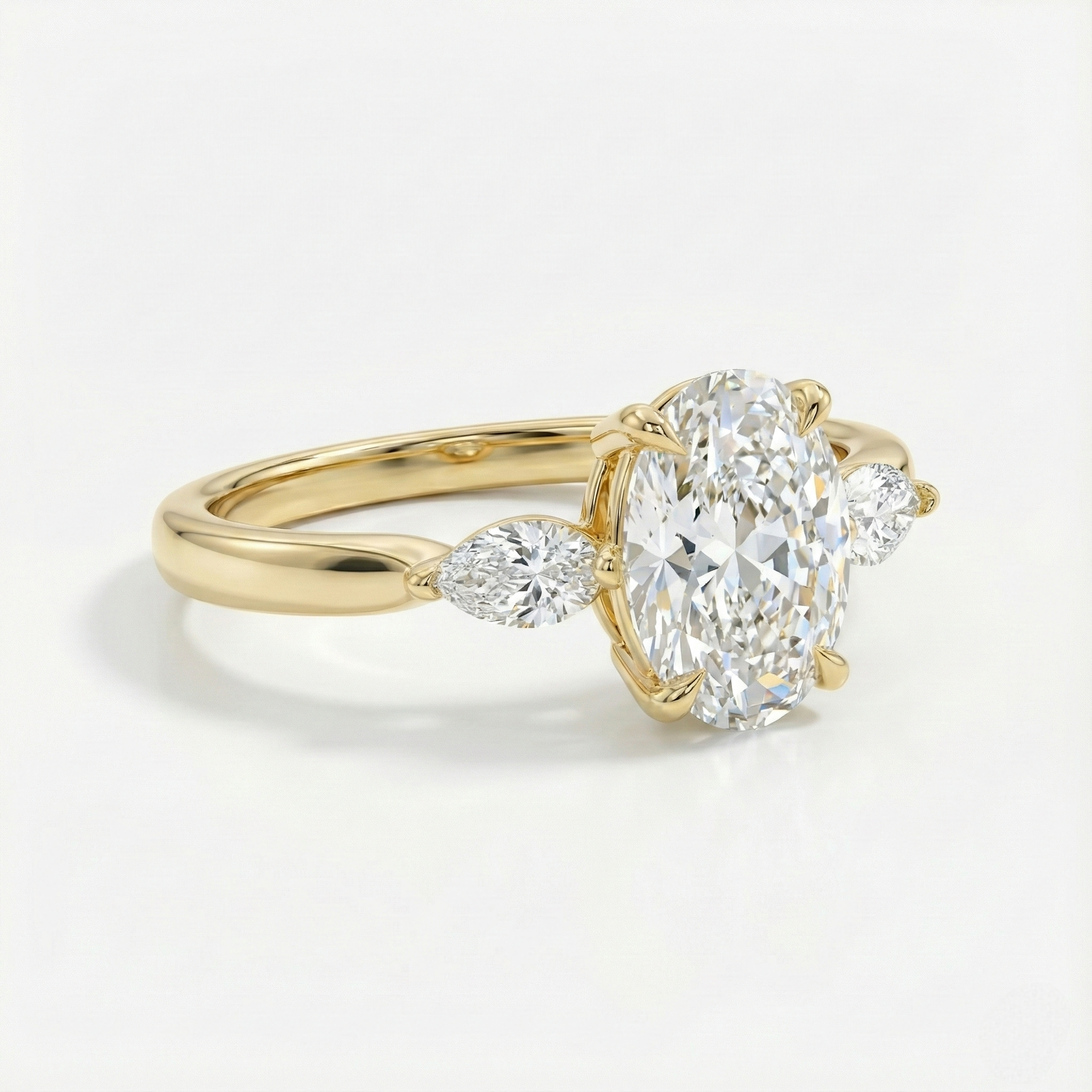 Oval & Marquise Diamonds Ring