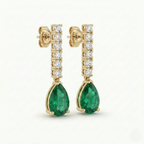 Emerald Drop Earrings