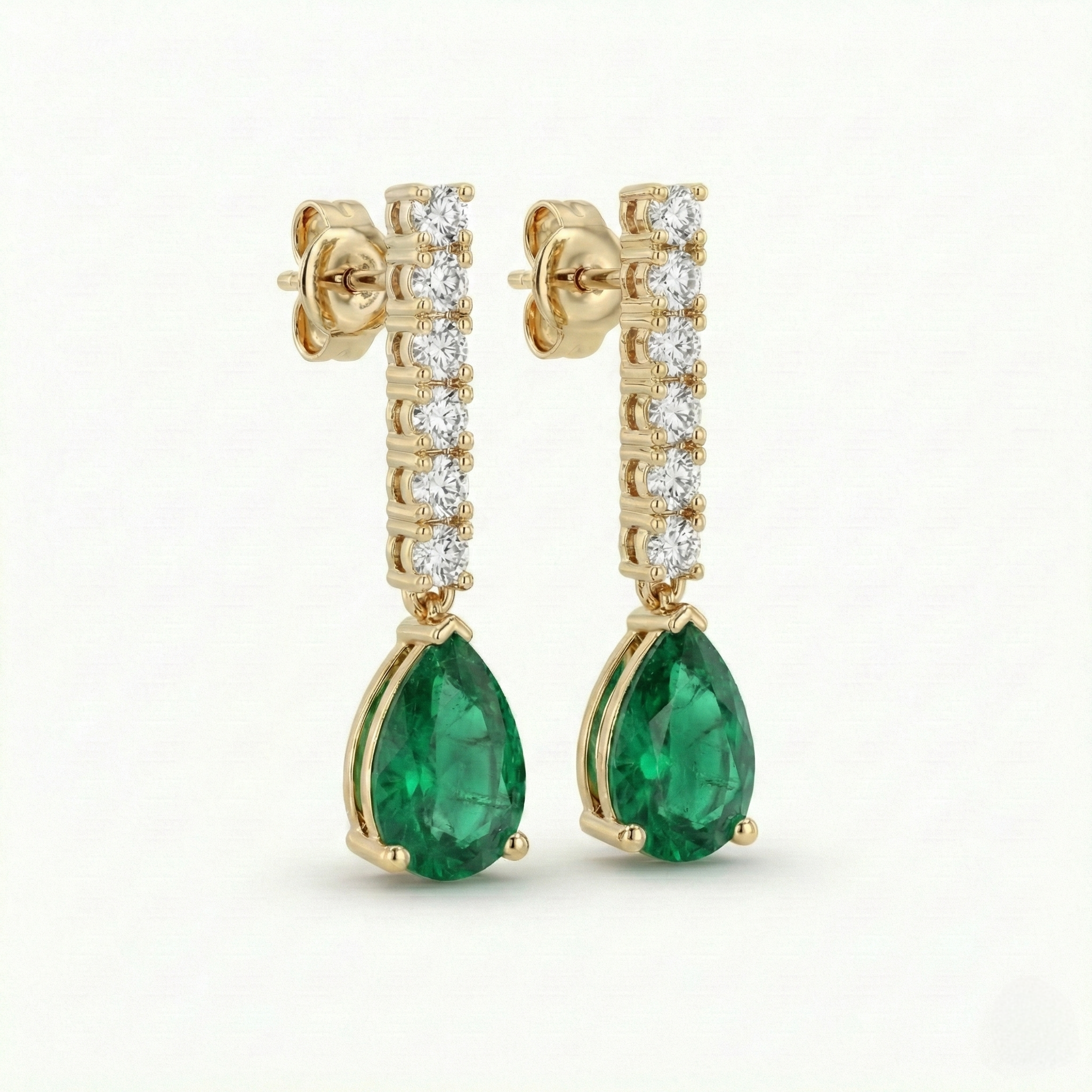 Emerald Drop Earrings