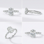 Oval-Cut Ring with Marquise & Round Diamonds