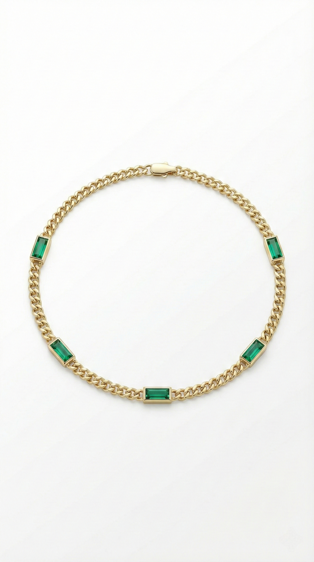 Emerald Baguette Bracelet