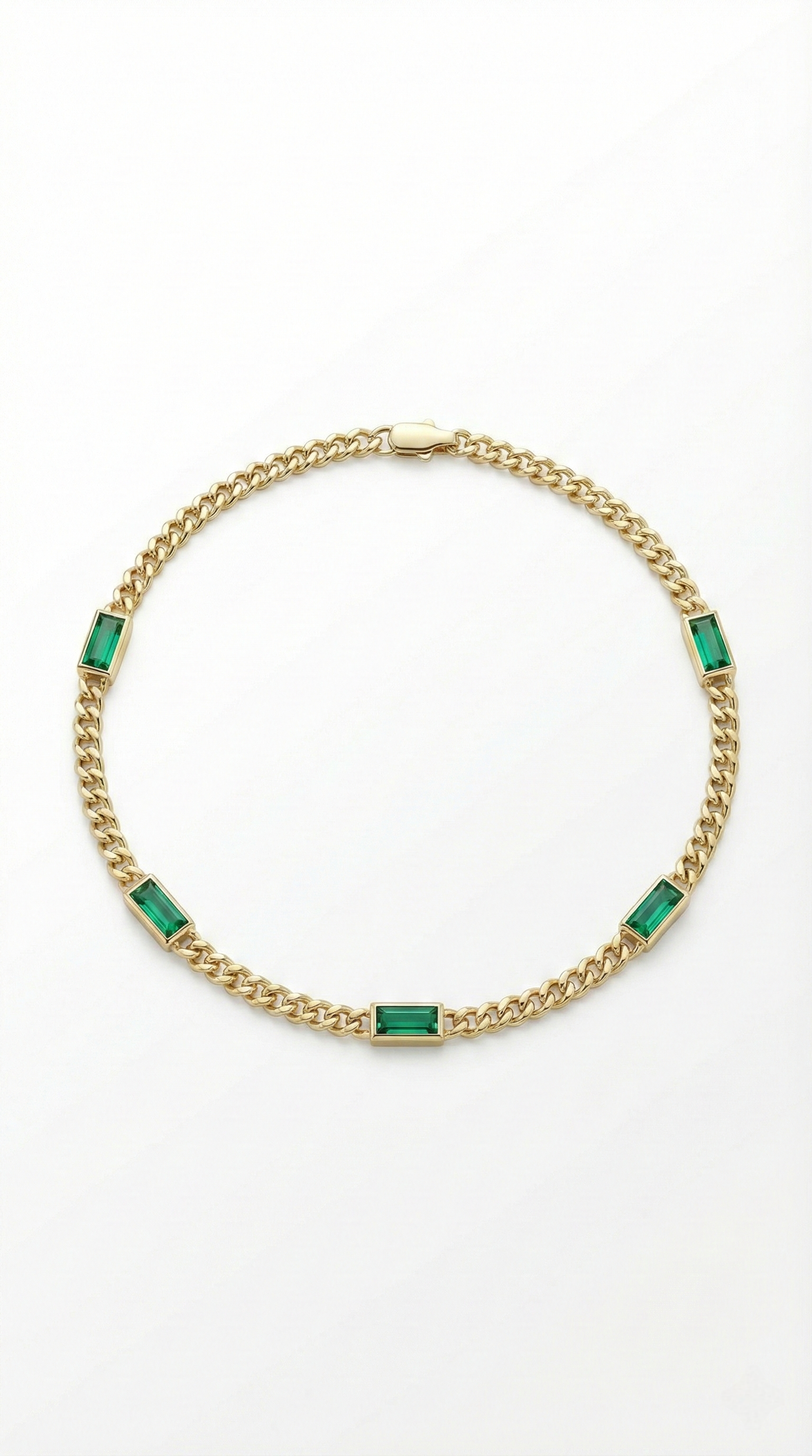 Emerald Baguette Bracelet