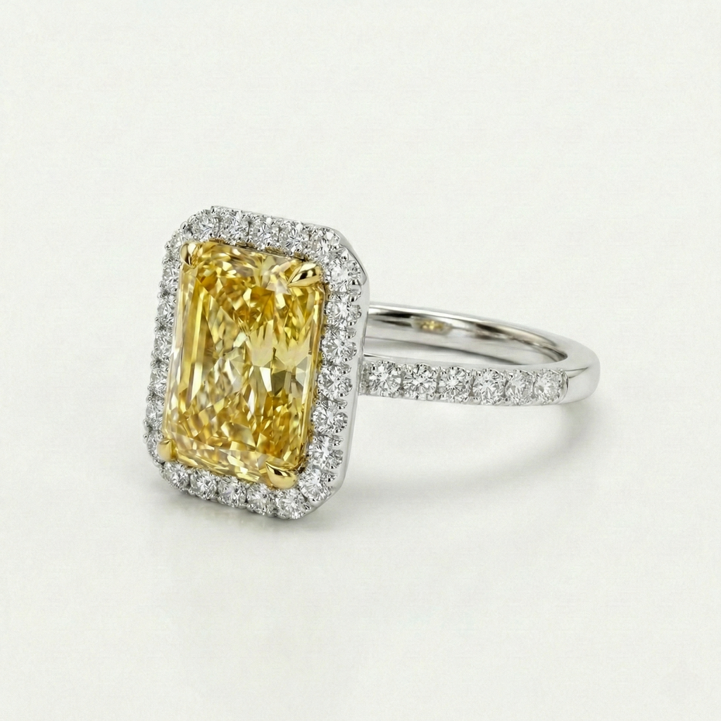 Fancy Radiant Royal Diamond Ring